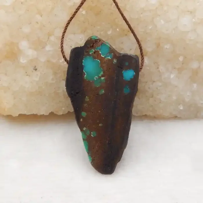 61.5cts Nugget Turquoise ,Handmade Gemstone ,Turquoise Nugget Pendant H547