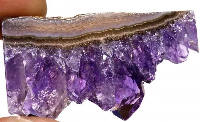 62.75 CTS AMETHYST SLICE HIGH QUALITY LG-1496*