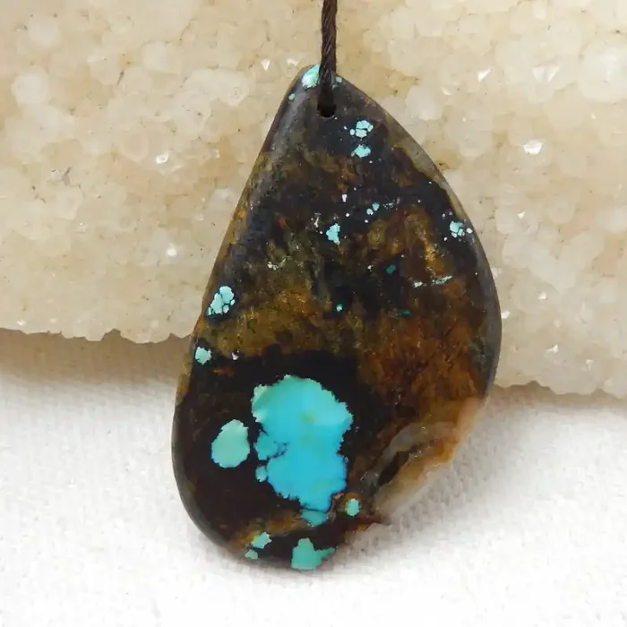 67cts Natural Turquoise ,Handmade Gemstone ,Turquoise Nugget Pendant ,Lucky