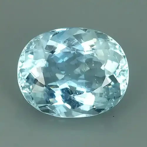 7.15 Cts – Sparkling Luster – Oval Gem – Natural Fine Aquamarine~GEM!