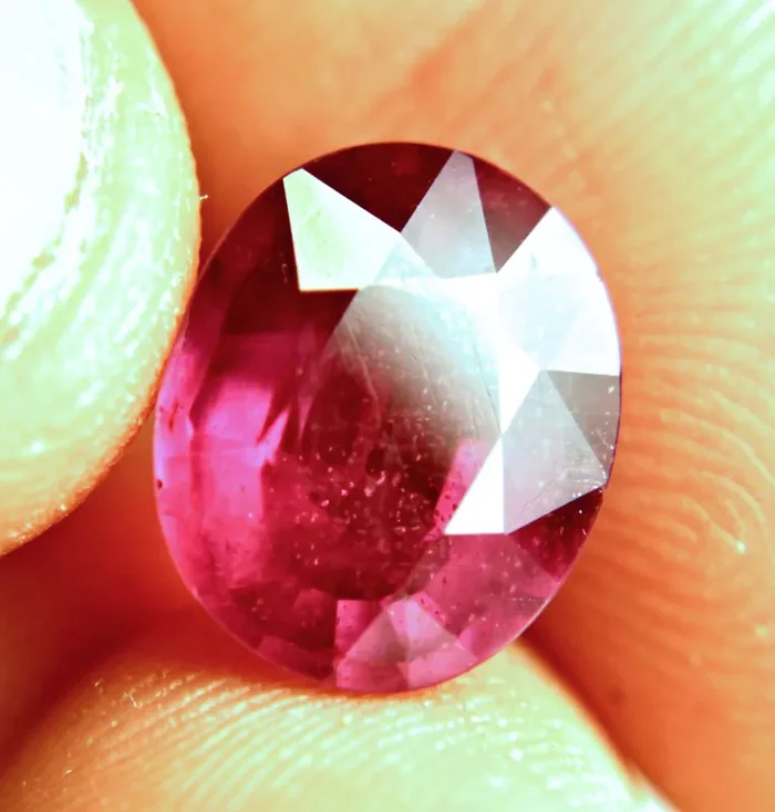 7.29 Carat Fiery Ruby