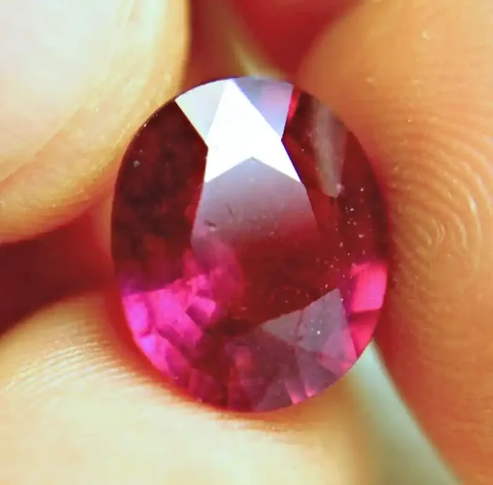 7.45 Carat Fiery Purplish Red Ruby – Gorgeous