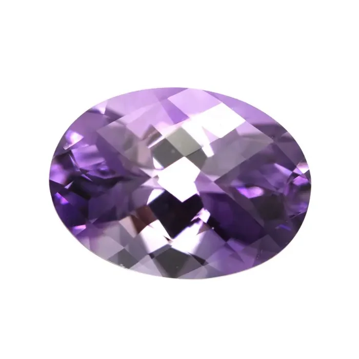 7.46cts Natural Purple Amethyst Oval Checker Board Shape