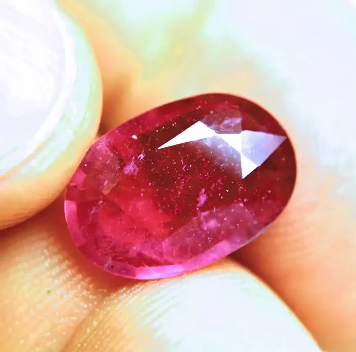 7.56 Carat Fiery Red Ruby – Lovely Gem