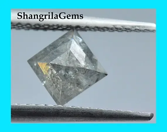 7.65mm 0.90ct salt pepper kite diamond shape diamond 7.65 by 7.65 point to