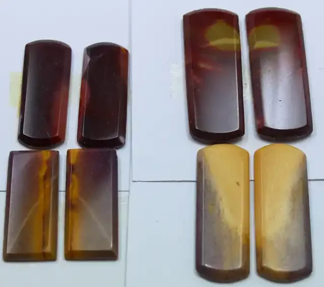 71.50 CTS – 4 SETS OF MOOKAITE JASPER PAIR PARCEL DEAL