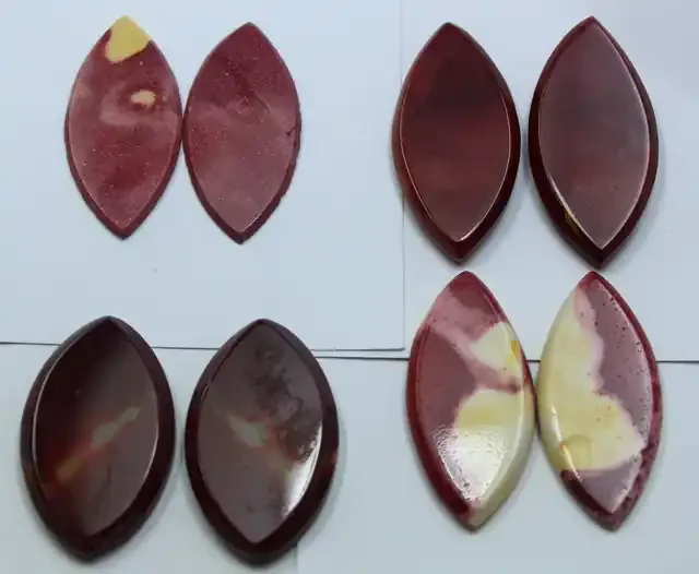 73.05 CTS – 4 SETS OF MOOKAITE JASPER PAIR PARCEL DEAL
