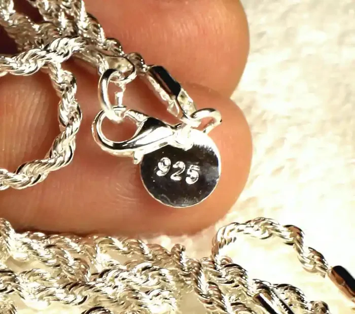 73.2 Tcw. Matched Silver Chains – 18 Inches – 3mm – 2 Pcs.