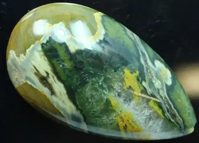 73.75 CTS PICTURE JASPER CABOCHON POLISHED STONE