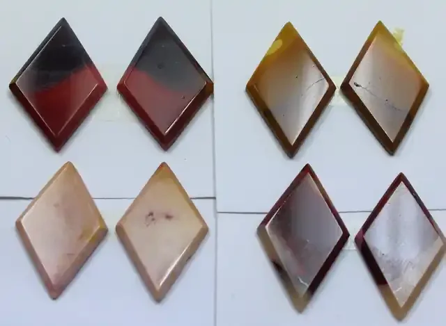 75.00 CTS – 4 SETS OF MOOKAITE JASPER PAIR PARCEL DEAL