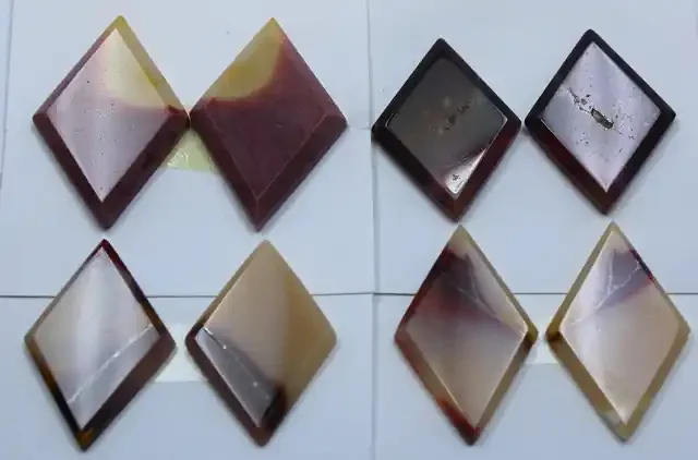 77.35 CTS – 4 SETS OF MOOKAITE JASPER PAIR PARCEL DEAL