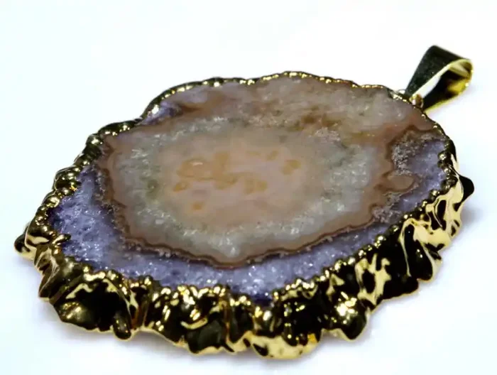 79.15 CTS URUGUAY AMETHYST STALACTITE PENDANT SG-3453