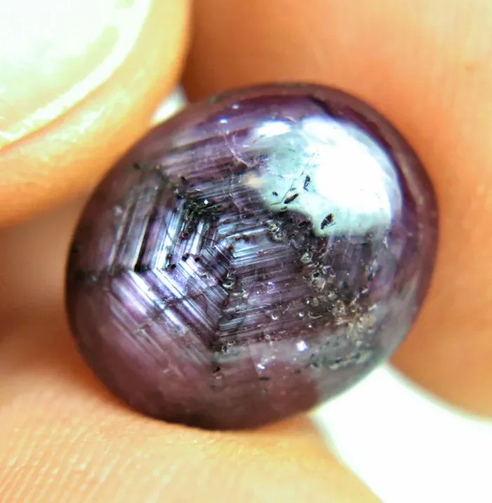 8.24 Carat Fancy Star Ruby Cabochon