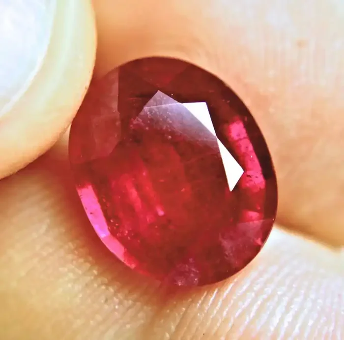 8.26 Carat Fiery Pigeon Blood Ruby