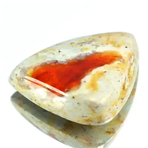 8.42 Cts Natural Beautiful Orange Matrix Opal Cabochon Mexico
