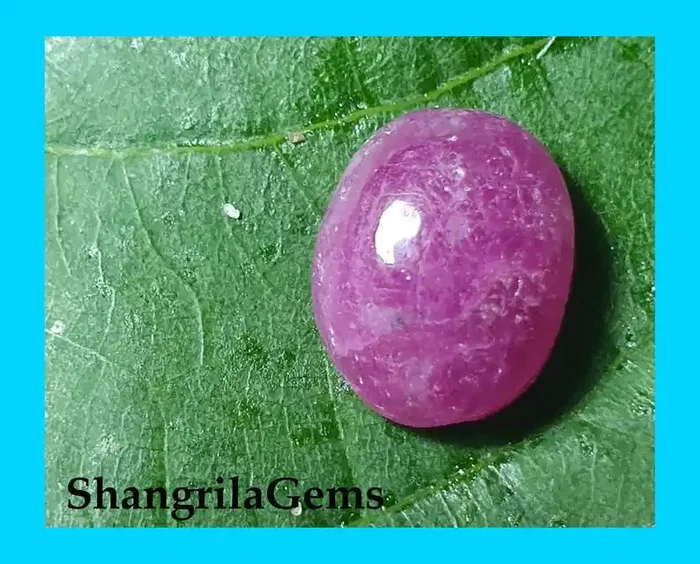 8.8mm 3.1ct Ruby cabochon unheated 8.8 by 7.7 by 4.6mm