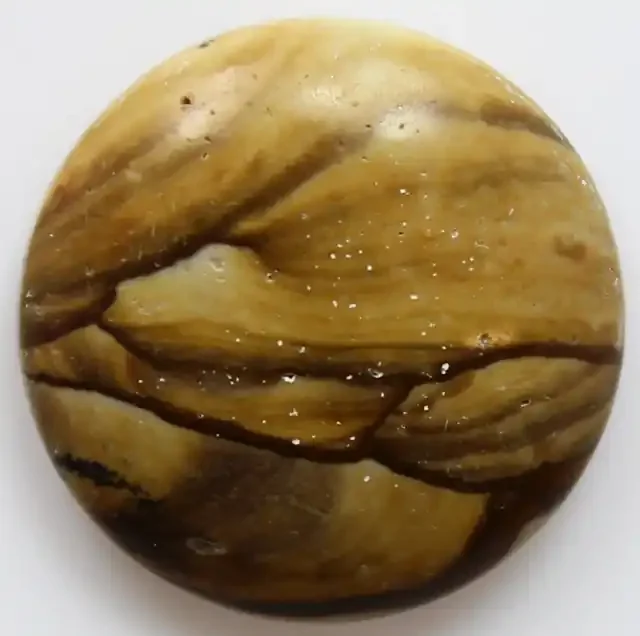 8.95 CTS SCENIC AMERICAN OWYHEE JASPER CABOCHON STONE