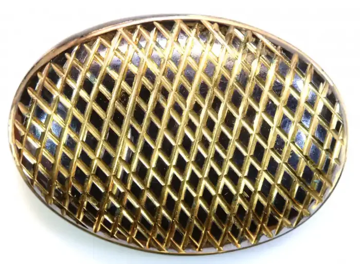 80 CTS BLACK ONYX 24K GOLD ENGRAVED LG-861