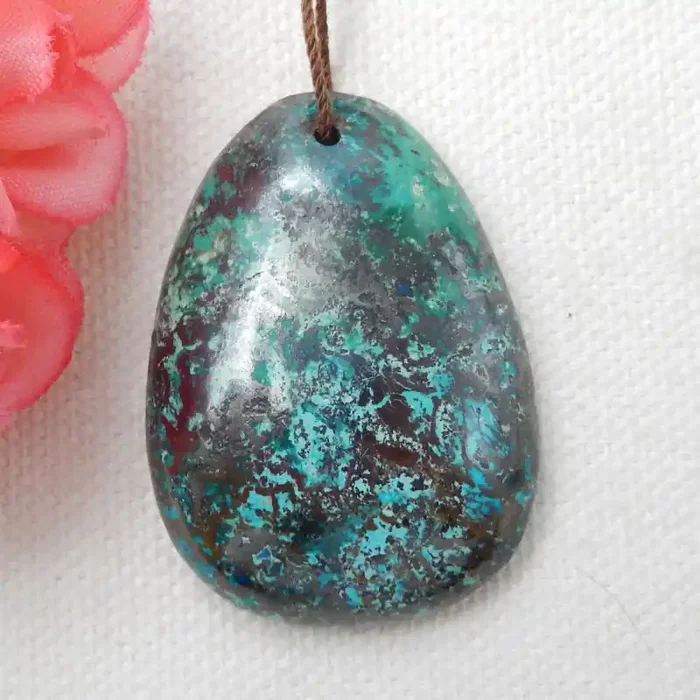 80ct Turquoise Pendant,Lucky Turquoise Gemstone ,Healing Stone E455