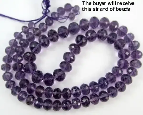 “AAA 5-9.00MM BEAUTIFULLY MICRO-FACETED AMETHYST ROUNDELS!!”