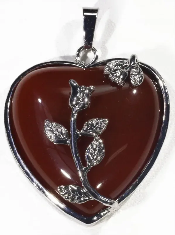 85cts Carnelium heart pendant PPP1214