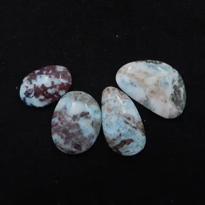 86cts Natural Larimar Gemstone Cabochons,Skyblue Larimar Cabochons H350