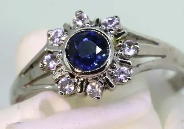 9.3-CTS SAPPHIRE RING BLUE AND WHITE SG-2773