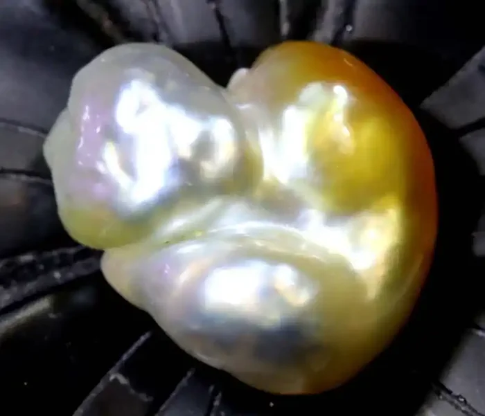 9.3CTS GOLDEN NATURAL KEISHI PEARL SG-2598
