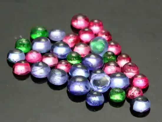 9.59 CTS MIXED CABS – TANZANITE GARNET SPINEL – [SB881]