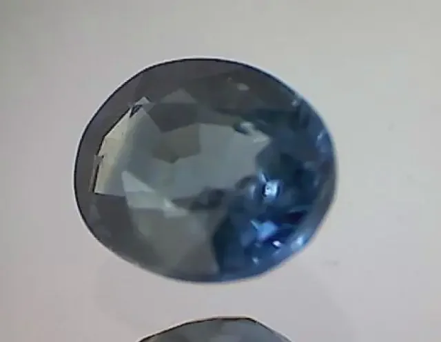 .90ct Pretty Green- BLUE Oval Parti Sapphire VVS Australia TH150