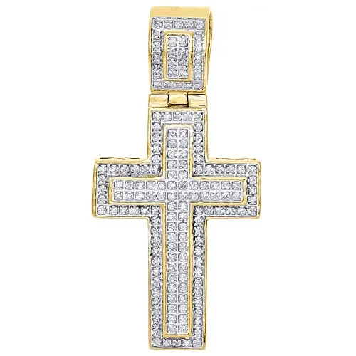 .925 Sterling Silver Mens Real Diamond Mini Micro Jesus Face Pendant Charm 1.40