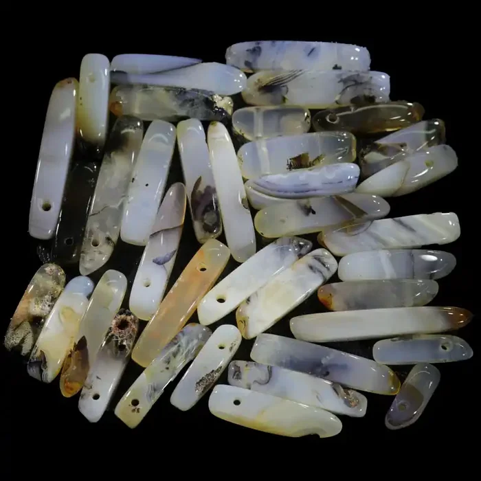 940 Cts Loose Patterned Agate Beads WS 600