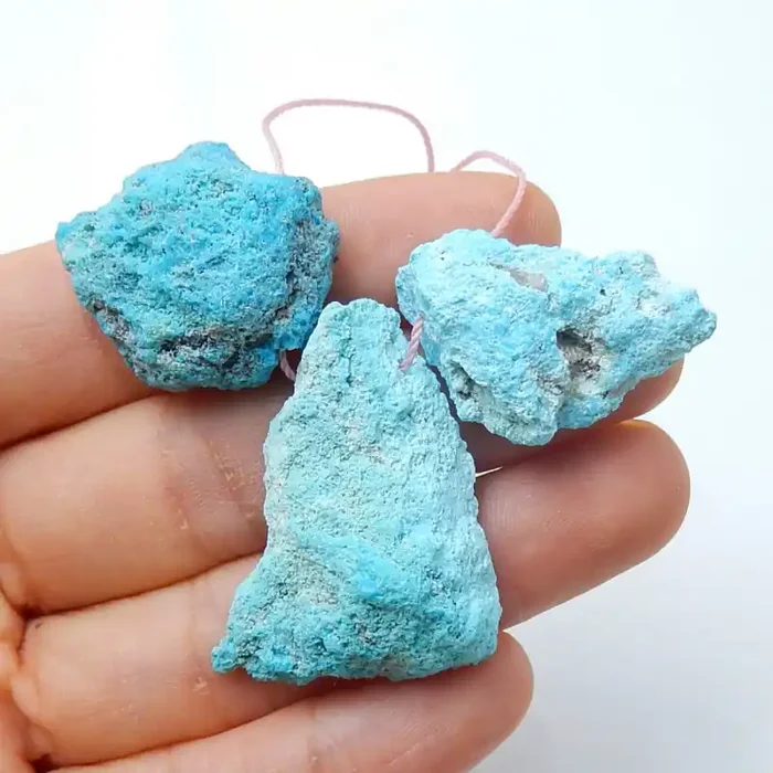 99cts Unique natural nugget turquoise cabochon beads semi-gem (A524)