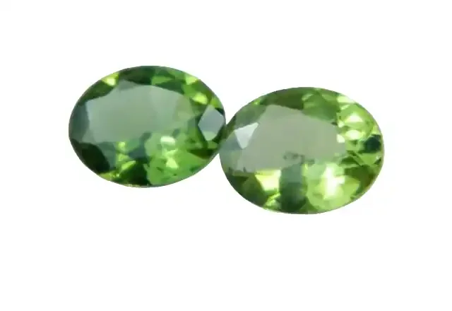 AAA+ Brazil Olive Apatite Faceted Stone Pair Z 2039
