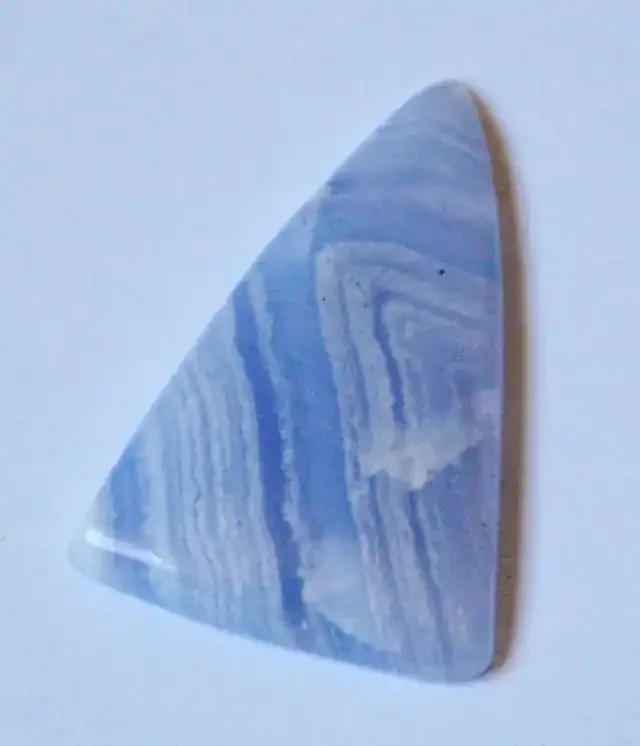 AAA Designer cut triangular Blue Lace Agate cabochon 18.56ct