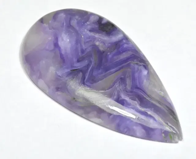 AAA Grade CHAROITE cabochon drop shape charoite shangrilagems