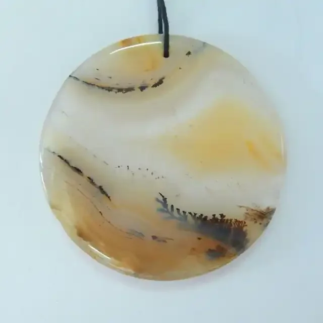 AAA Natural Rare East Java Maganese Agate Pendant,42x4mm,66ct(17062204)