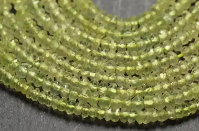 AAA PREHNITE faceted beads 2.5 to 3mm 14