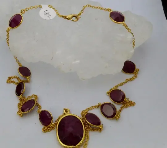 AFRICAN RUBY NECKLACE 70 CM LENGTH RT 999