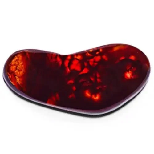 AIGS Certified Mexico Fire Agate, 5.18 Carats, Orangish Brown Free Form