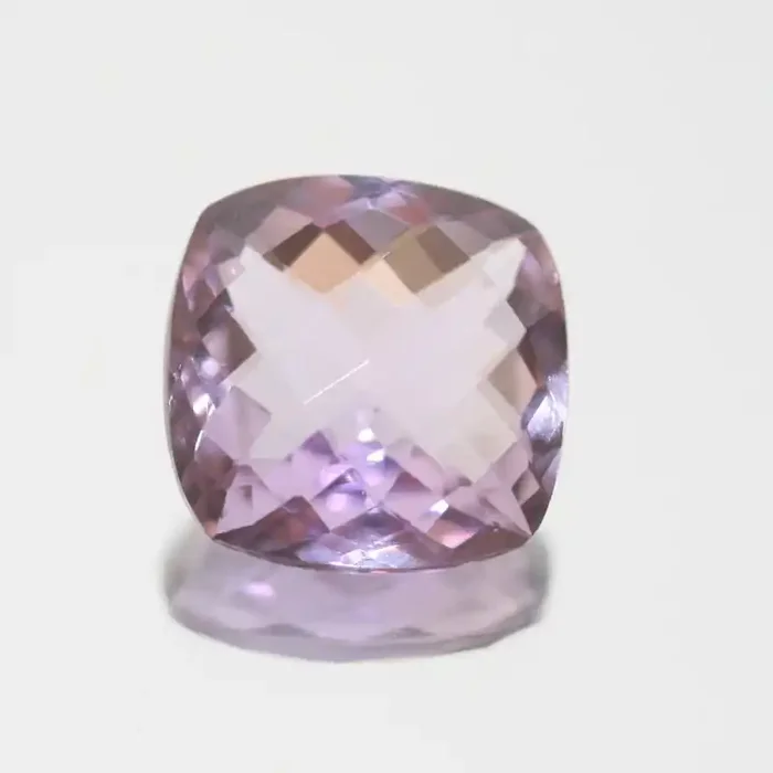 Amethyst Faceted Square 14.5mm.-(9.4ct).-(SKU 256)