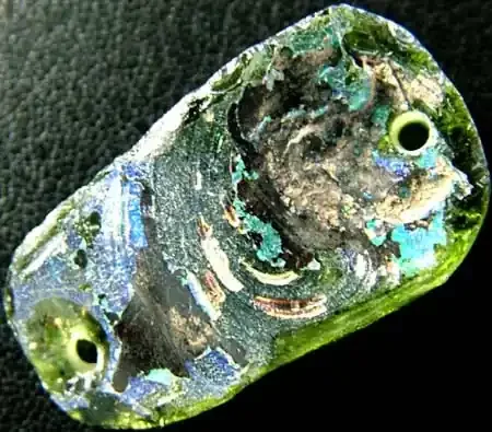 ANCIENT GLASS BEAD -AFGANISTAN- FACE DRILLED 18.05CTS MX4738
