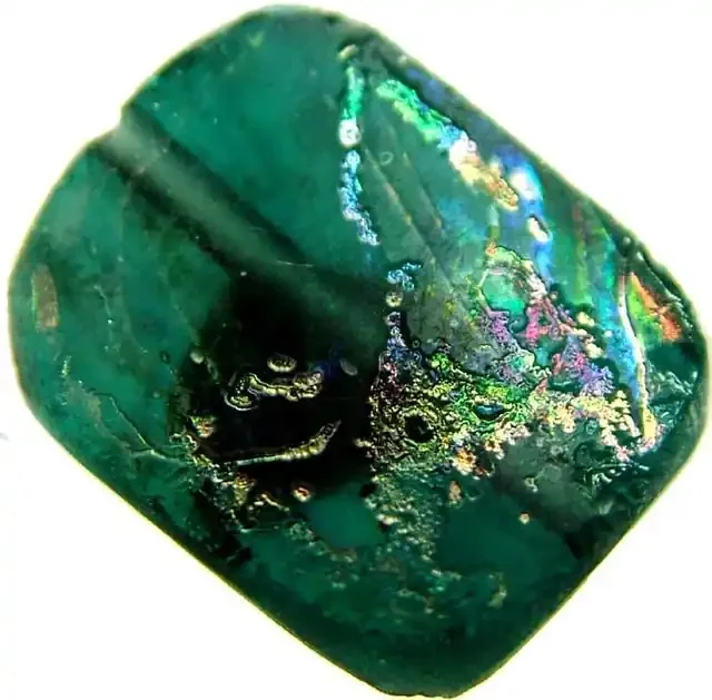 ANCIENT GLASS BEAD FROM AFGANISTAN-DRILLED 5.80CTS MX 4495