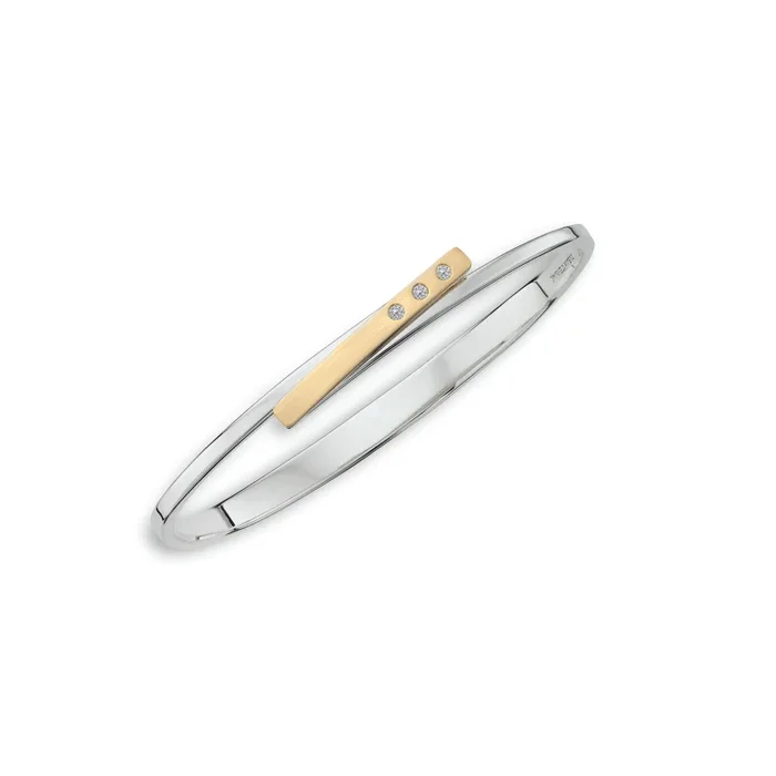 Anticipation Bracelet in Sterling Silver, 14k Gold, & Diamonds