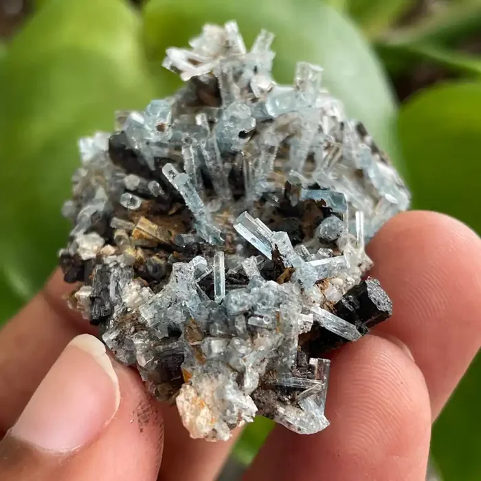 Aquamarine Cluster on Feldspar, From Erongo Region, Namibia