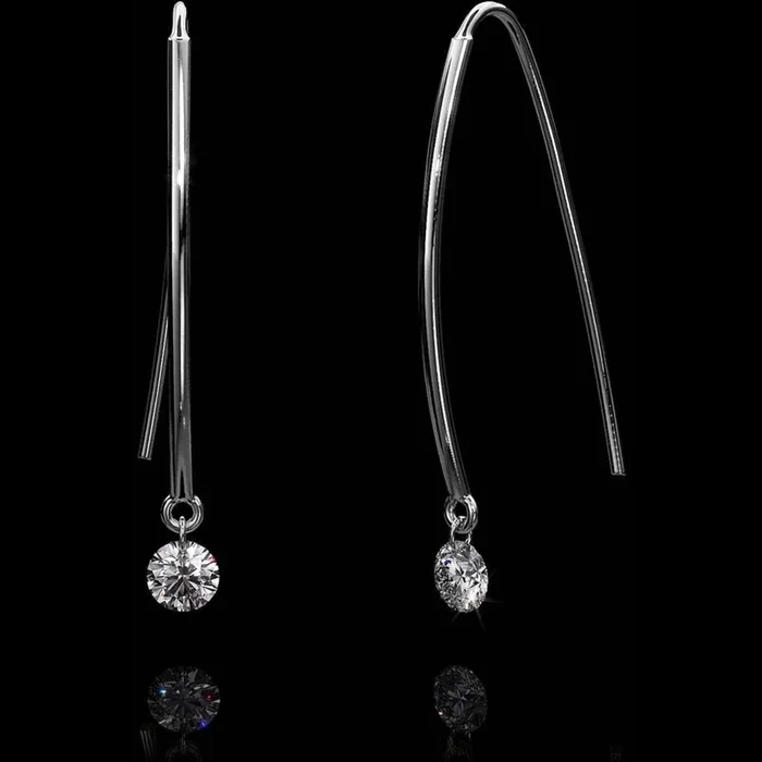 Aresa New York – Morisot No. 1 Earrings – 18K White Gold with 0.50 cts. of Diamonds