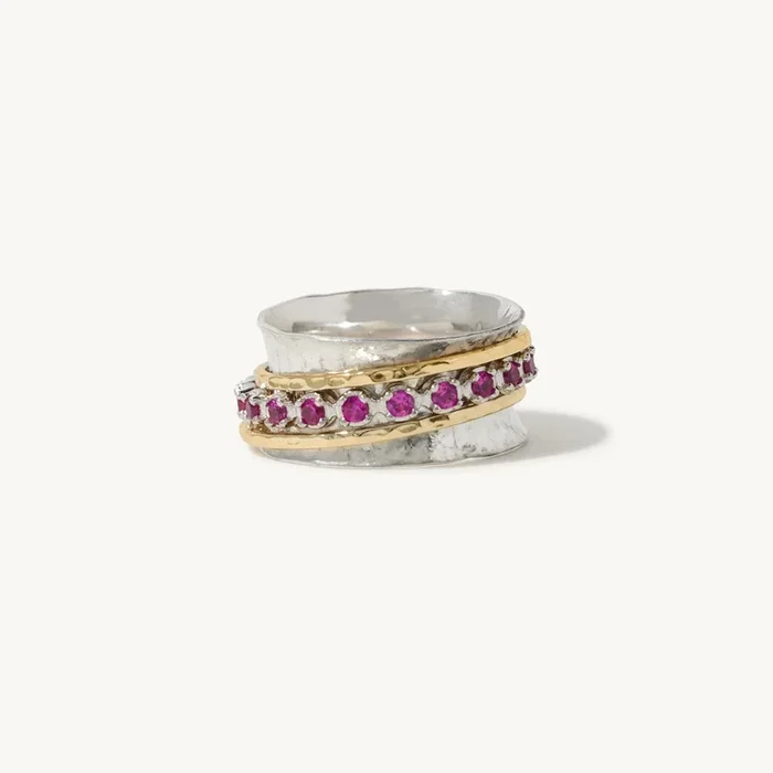 Aria Birthstone Spinner Ring – July