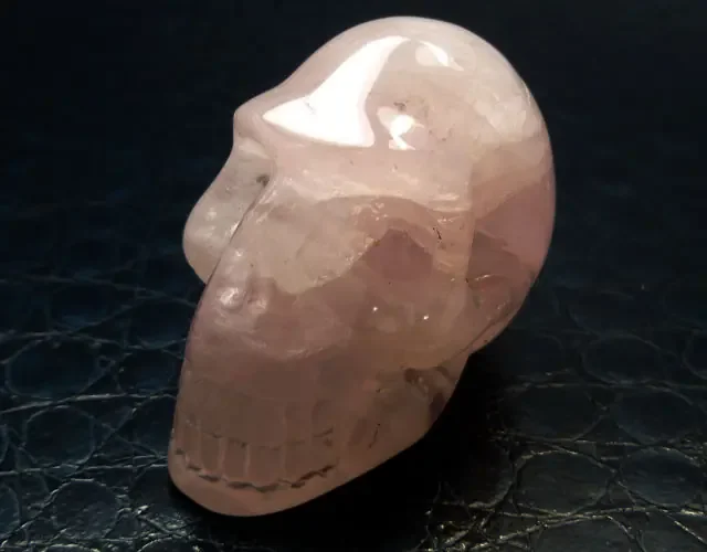 ARTISTIC ROSE CRYSTAL GEMSTONE SKULL 217.15 CTS RT 1839