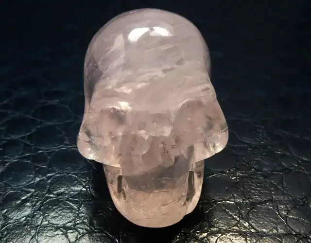 ARTISTIC ROSE CRYSTAL GEMSTONE SKULL 229.45 CTS RT 1838