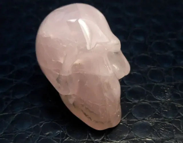 ARTISTIC ROSE CRYSTAL GEMSTONE SKULL 253.50 CTS RT 1816